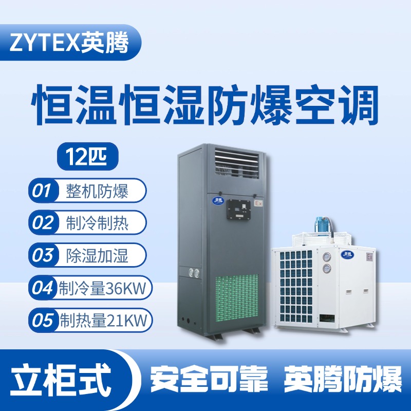 12匹立柜式防爆恒溫恒濕空調(diào)機(jī) 油墨廠使用